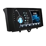 Ossuret Autoradio für Smart fortwo 451 (2011-2015), 8-Core 4G+64G Android 14 GPS Navi 9-Zoll-QLED-Touchscreen mit CarPlay Android Auto Bluetooth WiFi 4G LTE DSP RDS