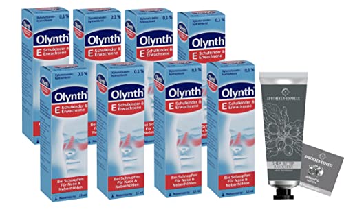 Olynth Nasenspray 0,1 % Set mit 8 x 15 ml inklusive Handcreme ODER Handseife von Apotheken-Express