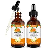 Pumpkin Seed Oil Kürbiskernöl für Haar (60ml) 100 reines Bio-Kürbiskern-Trägeröl perfekt für die Hydratisierung & Reparatur von trockenem, geschädigtem Haar – Verwendung auf Haar & Haut (120ml)