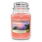 Yankee Candle Duftkerze im Glas (groß) | Cliffside Sunrise | Brenndauer bis zu 150 Stunden