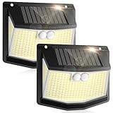 Solarleuchte für den Außenbereich, Bewegungsmelder: 248 LEDs, Solar, für den Außenbereich, Strahler mit Bewegungsmelder, 3 Modi, 270 °, Beleuchtung, Sicherheit, kabellos, IP65, wasserdicht, für
