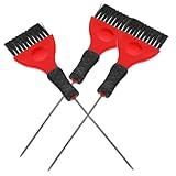 VALICLUD 3 Stück Teiliges Haarfärbepinsel mit Pinzette für Präzises Abteilen Professionelle Anwendung Langlebig und Einfach zu Reinigen für Diy Haarfärben zu Hause Flexibler Borstenmix für