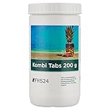 FHS24 Kombi Tabs 200 g 1kg Chlor Kombitabs Multifunktionstabletten Desinfektion Flockung Algizid