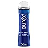 Durex Play Feel Gleitgel – Wasserbasiertes Gleitmittel für angenehme Gleitfähigkeit, sanft & pH-freundlich – 50 ml