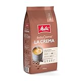 Melitta BellaCrema La Crema Ganze Kaffee-Bohnen 1kg, ungemahlen, Kaffeebohnen für Kaffee-Vollautomat, mittlere Röstung, geröstet in Deutschland, Stärke 3