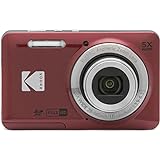 KODAK Pixpro FZ55-16 Megapixel Digitalkamera, 5X optischer Zoom, 2.7 LCD, optischer Bildstabilisator, 720p Full HD-Video, Lithium-Ionen - Rot
