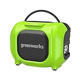 ETRSAIRL GreenWorks 24V Bluetooth Kompakt-Lautsprecher, AC/DC drahtloser tragbarer Arbeitsplatz-Lautsprecher, Werkzeug nur