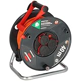 Brennenstuhl Garant V2 IP44 Kabeltrommel 40m outdoor, TÜV-Süd Zertifiziert (Made in Germany, Kabel in Signalfarbe orange, kurzfristiger Einsatz im Außenbereich)