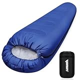 Schlafsack Outdoor für Camping 3 Jahreszeiten - Erwachsene Schlafsack Sommer Schlafsack 2 in 1 Funktion Mumienschlafsäcke Warm Leichtgewichtig Wasserabweisend für Rucksackreisen Wandern und Reisen