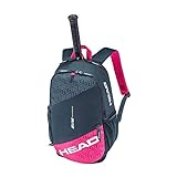 HEAD Unisex-Erwachsene Elite Backpack Tennistasche, anthrazit/pink, Einheitsgröße
