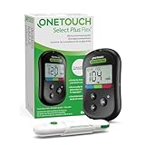 OneTouch Select Plus Flex® Blutzuckermessgerät (mg/dL) |1 Messgerät, 10 Teststreifen, 1 Stechhilfe, 10 Lanzetten & 1 Etui