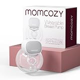 Momcozy S9 Pro Aktualisierte Milchpumpe Elektrisch Tragbar, Freihändige Milchpumpe mit längster Akkulaufzeit und LED-Anzeige, Elektrische Milchpumpe mit 2 Modi & 9 Stufen - 24mm (Grau, 1 Pack)