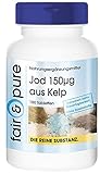 Fair & Pure® - Jod 150mcg aus der Braunalge Kelp - vegan - ohne Magnesiumstearat - 180 Jod-Tabletten