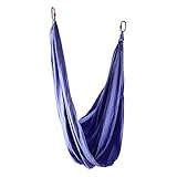 Inversion Swing Sling Yoga Swing Sling, Hängematte aus der Luft, atmungsaktive Nylonstoffe Hochelastisches Anti-Schwerkraft-Fitnessstudio für Fitness(Elegant purple)
