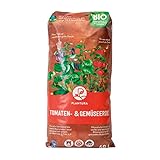 Plantura Bio-Tomaten- & Gemüseerde, torffrei & klimafreundlich, vorgedüngt, 40 L