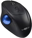 Mod-It Trackball Mouse: Kabellose Trackball-Maus mit Bluetooth, 7 Tasten, Scrollrad, 1.600 DPI (Multimedia-Maus, Trackball drahtlos, Laptop Tisch)