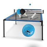 Slazenger Tischtennisplatte- Ping Pong Tisch - leicht und kompakt - Blau / Schwarz - 240 x 120 x 63,5 cm