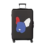 XMBHome Reisegepäckhülle, Spandex, Kofferabdeckung, Schutztasche, passend für 45,7 - 81,3 cm und Gepäckanhängerhalter, Schwarz, M(22-24 inch luggage)