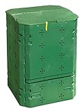 JUWEL Ganzjahres-Komposter Bio 600 (Nutzinhalt 600 l, für Garten- und Küchenabfälle, Gartenkomposter mit Befüllklappe mit Windsicherung, UV- /witterungsbeständig, Behälter Recyclingkunststoff) 20153