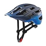 Cratoni Helmets AllRace Fahrradhelm, Schwarz-Blau, S-M 52-57