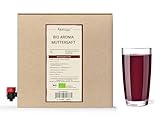 Kamelur 3 Liter BIO Aronia Muttersaft - 100% Aronia Direktsaft, Aronia Saft aus reifen BIO Aroniabeeren - Aroniasaft BIO in praktischer Saftbox