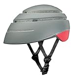 Faltbarer Fahrradhelm für Erwachsene. Urban Helm für Damen und Herren. Design Rollerhelm. Verstellbarer Fahrradhelm Größe L (60-63cm) (Fossil/Coral, L)