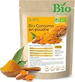 Kurkuma Pulver Bio 250g, Turmeric und Goldene Milch Pulver 100% Vegan und ohne Zusatzstoffe, Curcuma Latte, golden milk powder, Kurkumapulver aus kontrolliert biologischem Anbau