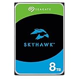Seagate SkyHawk 8TB, Interne Festplatte HDD, Videoaufnahme bis zu 64 Kameras, 3.5 Zoll, 256 MB Cache, SATA 6GB/s, silber, inkl. Data Rescue Service (ST8000VXZ10)