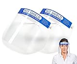 Pack of 2 face Shield with Anti-Fog Visor and Comfortable Thanks to Padding face Shield, face Shield, Visor, spit Protection