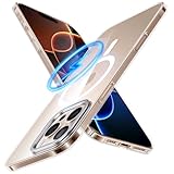 TORRAS Ultra Dünn für iPhone 16 Pro Hülle für MagSafe [Nr. 1 Magnetkraft] Handyhülle iPhone 16 Pro Case Stoßfest Kratzfest & Samtiger Griff Slim mit Kamera-Ständer Transparent
