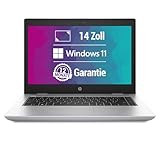 HP ProBook 640 G4 14 Zoll Full HD Laptop Intel Core i5-8350U@ bis zu 3,6 GHz 16 GB 512 GB SSD mit Windows 11 Pro & GRATIS Antiviren-Software HDMI inkl. 12 Monate Garantie (Generalüberholt)