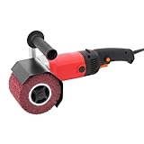 MINRS Schleifmaschine, Satiniermaschine 1580 W mit Überlastschutz Bürstenschleifgerät zur Renovierung von Oberflächen aller Art, variable Drehzahl, Durch Ergonomische Handgriff mit Schutzabdeckung