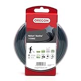Oregon Nylum Star Trimmerfaden für Freischneider und Rasentrimmer, mit fünf Schneidkanten, strapazierfähiges Nylon in Profiqualität, kompatibel mit Benzintrimmern, 3 mm - 15 m (‎110986E)