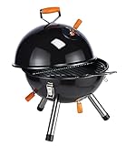 Spetebo Mini Kugelgrill in schwarz - 45 cm x 32 cm - der ideale Picknick Grill