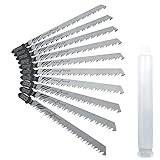10 Stück Stichsägeblatt Set, T301CD T-Schaft 116 mm Stichsägeblätter, lange und Schnell Schneidende Stichsägeblätter für Holz und Metall