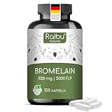 Bromelain Hochdosiert Kapseln I 1000 mg pro Tag I 150 magensaftresistente Kapseln I Natürlicher Ananasextrakt I In Deutschland produziert und laborgeprüft