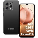 DOOGEE N55 Smartphone Ohne Vertrag Android 14-128GB+9GB /1TB Handy Ohne Vertrag, Octa Core 6.56' HD+ IPS 90Hz Smartphone Günstig, 5150mAh 13MP+8MP, Dual SIM 4G Simlockfreie Handys, Face ID/GPS/OTG