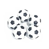 PEIUJIN 5 Stück Tischfußball Kickerbälle, Kicker Bälle aus ABS hart und schnell, Durchmesser 31mm, Schwarz Weiß (Typ A 5 Pcs)