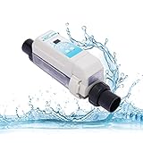 Salzwasser Chlorator 8g/h Pool chlorinator selbstreinigungs, chlorinator Schwimmbad Salz Chlor Desinfektionsgerät, salzwassersystem chlorinator für bis zu 13209 Gallonen oberirdischen Pool