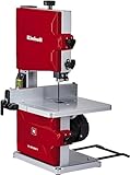 Einhell TC-SB 200/1 Bandsäge | Elektrische Tischsäge mit 45° neigbarem Metallarbeitstisch für Gehrungsschnitte, Parallelanschlag, Staubabsaugung | Bandsäge für Holzbearbeitung, Basteln und Heimwerken