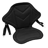 ECD Germany Kajak Sitz mit Rückenlehne, Universal Kajaksitz für Stand UP Paddle Board Surfboard Boote Kanu, SUP Sitz Nachrüsten mit Tasche, Verstellbarer Kanusitz, Extra Seat abnehmbar, Kajak-Zubehör