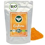 Azafran BIO Kurkuma Pulver, Kurkumawurzel fein gemahlen, Kurkumapulver als Gewürz oder für Curcuma Tee/Milch 1kg