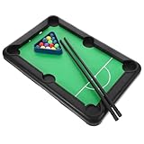 HEMOTON Mini Billardtisch Tragbar Kunststoff Kompakt für Drinnen und Draußen Sicherer Spielspaß für Kleinkinder Detailreich und Farbenfroh Gestaltet zur Eltern Junge Mädchen Interaktion