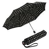 Knirps A.050 Reise-Regenschirm für Erwachsene, ultraleicht, kompakt, winddicht, 97,8 cm, Reiseetui im Lieferumfang enthalten, Pinta Classic