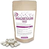 Magnesium Trio 120 Kapseln mit Magnesium Magnesiumtaurat, Magnesiumbisglycinat, Magnesiumcitrat und L-Threonin, deal für eine Zielgruppe, die an mentaler Gesundheit interessiert ist