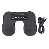 Music Page Turner Pedal wiederaufladbare drahtlose kabelgebundene Bluetooth -USB -C -Custom -Fußsteuerung für Notenleser Klavier Keyboards Abs Black 185x128x27mmmm