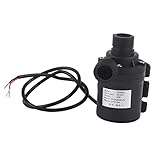 Zenithaur DC 24 V Wasserzirkulationspumpe, Solarenergie bürstenloser Motoraquarium 800 l 5 m für Fischtankbrunnen eintauchen