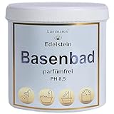 Basenbad, basisches Badesalz zur Entgiftung und Entsäuerung, Vollbad, Fußbad, Peeling, 750g Luminares Edelstein Basenbad
