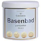 Basenbad basisches Badesalz zur Entgiftung und Entsäuerung, Geschenkidee 750g Basenpulver für Vollbad, Fußbad, Peeling, Luminares Edelstein Basensalze