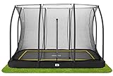 Salta Comfort Edition Ground - Bodentrampolin mit Sicherheitsnetz – 305x214cm – Rechteckig - Schwarz